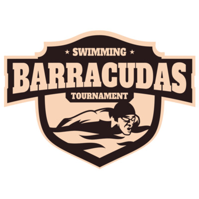 Barracudas Swimming Tournament logo template Thumbnail