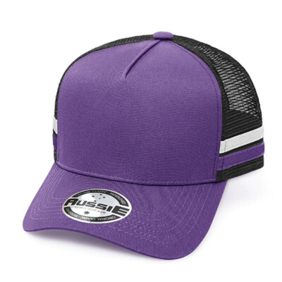 Kids A-Frame Striped Trucker Cap Thumbnail