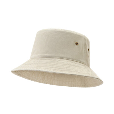 280gsm 100% cotton drill washed bucket hat Thumbnail